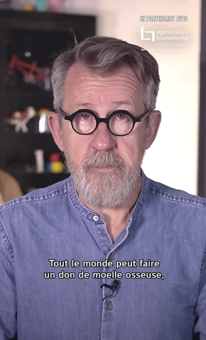 Image de Jamy Gourmaud issue de la vidéo "quel est le profil type pour un don de moelle osseuse ?"